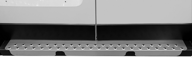 предпазен борд от неръждаема стомана за подови панели на ван